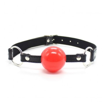 Black/Red Open Mouth Ball Gag